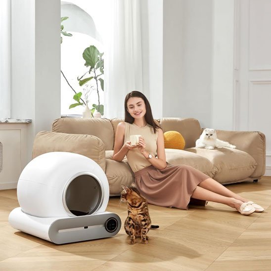 Bac à litière chat | CleanCat - Patte à Chat