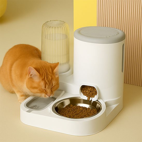 distributeur-de-croquettes-et-d-eau-pour-chat-pratique-avec-réserve