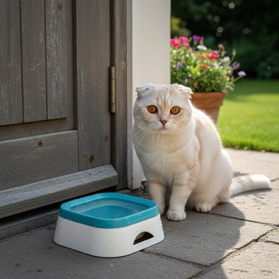 gamelle-chat-pour-eau-antidérapante