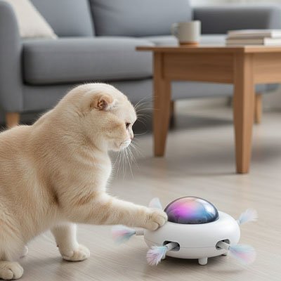 jouet chat interactif Stimulant - batterie rechargeable