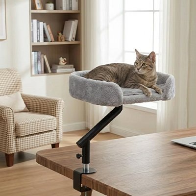 lit-pour-chat-avec-fixation-pour bureau