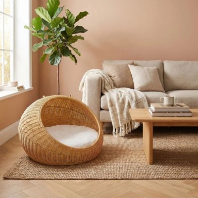 Panier en rotin pour chat | RoyalRotin