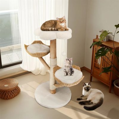 arbre-à-chat-en-bois-3-places