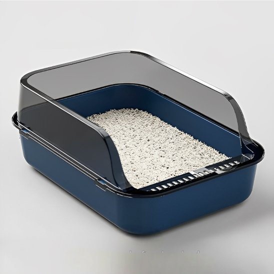 bac-a-litière-pour-chat-ergonomique-hygiénique-bleu-marine