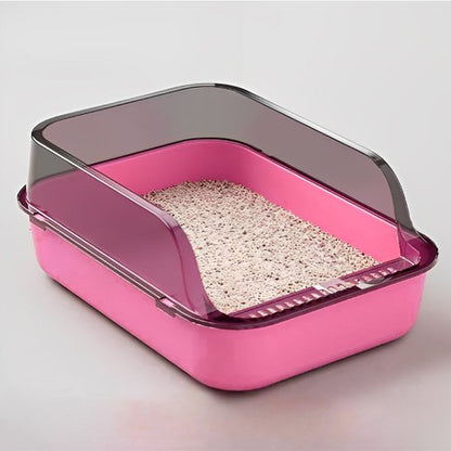bac-a-litière-pour-chat-ergonomique-hygiénique-rose