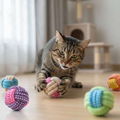 balle-pour-chat-en-corde