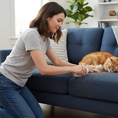 Brosse anti poil capteur de poile