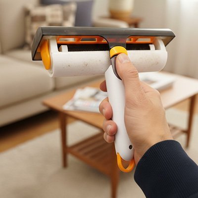 Brosse anti poil large ergonomique 