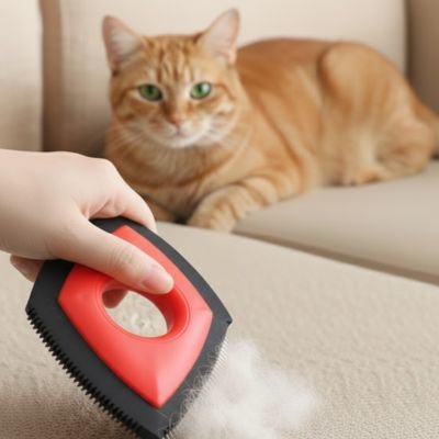 Brosse anti poil triangulaire petite