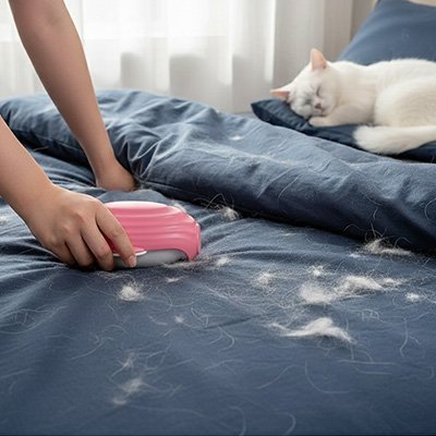 Brosse anti poil hygiénique ronde