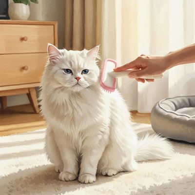 Brosse pour Chat facile à nettoyer