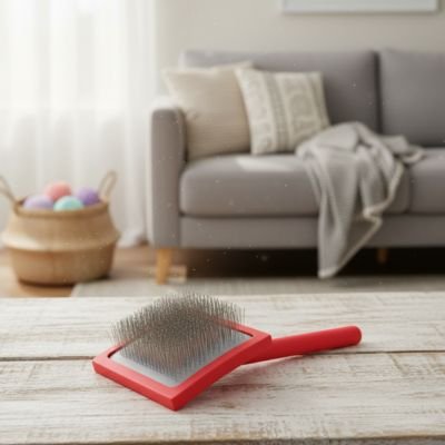 Brosse pour chat poil long​ facile à nettoyer