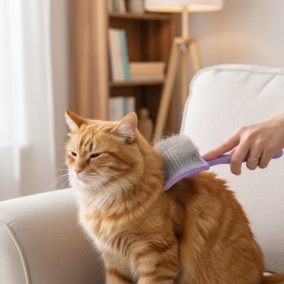 Brosse pour chat poil long​ extra large