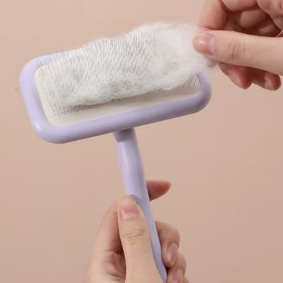 Brosse pour chat poil long​ facile à nettoyer