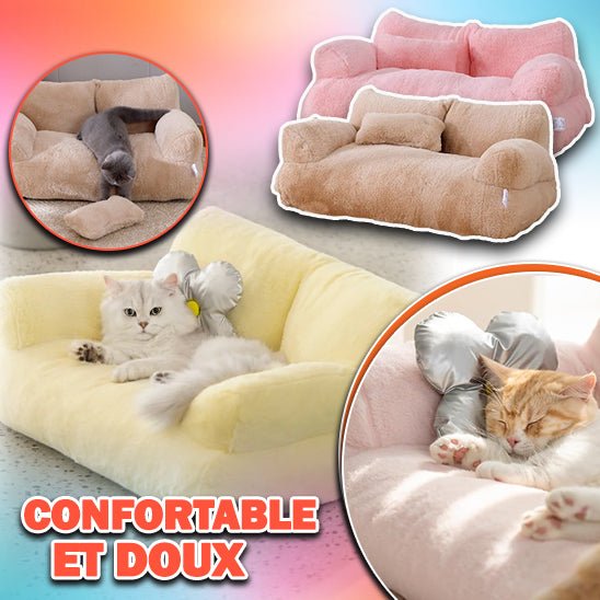 Canapé pour chat | ConfortPlus™ - Patte à Chat