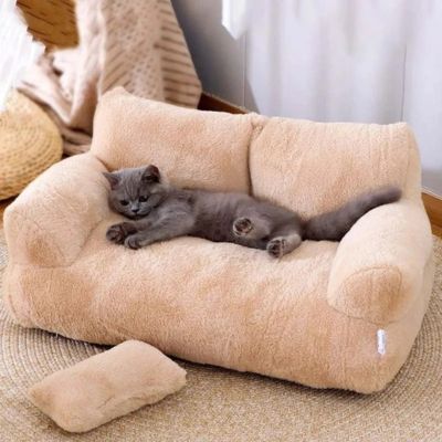canape-pour-chat-confortplus-abricot