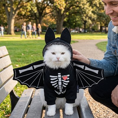 costume-pour-chat-chauve-souris-noire