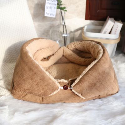 coussin-a-chat-marron-choco