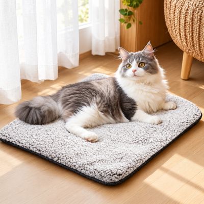 Couverture autochauffante CocoDoux pour chat, coloris gris