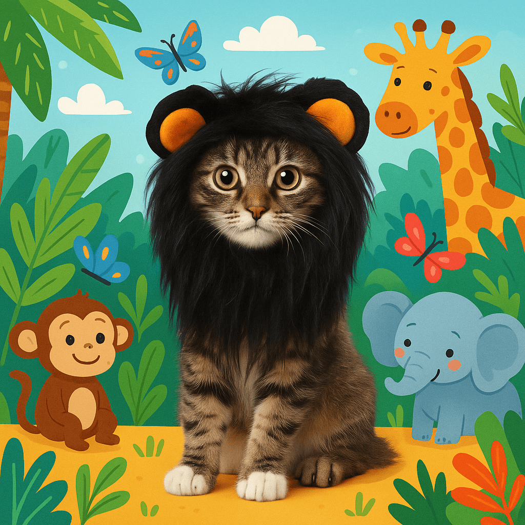 déguisement-pour-chat-ruglion-jungle