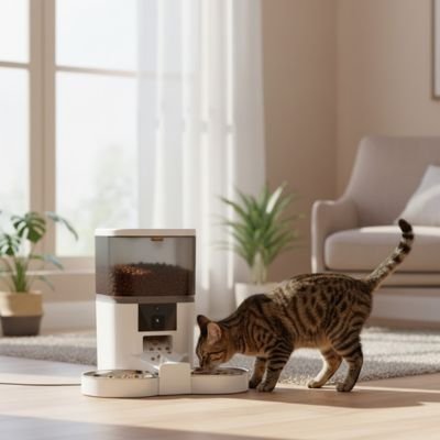 distributeur-automatique-de-croquettes-pour-chat-blanc-double-bol-grande-capacité