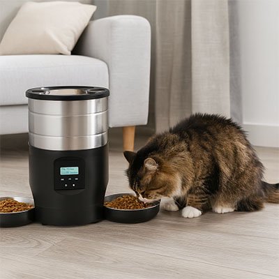 distributeur-automatique-de-croquettes-pour-chat-double-bol-pour-deux-chats-connecté