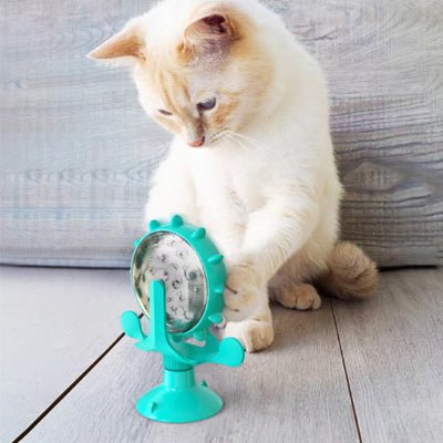 distributeur-croquette-chat-roulette-turquoise-smartcroq
