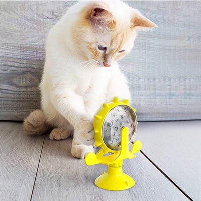 distributeur-croquette-chat-roulette-jaune-smartcroq