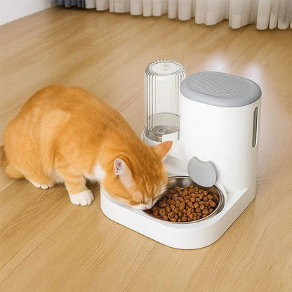 distributeur-de-croquettes-et-d-eau-pour-chat-dispositif-combiné