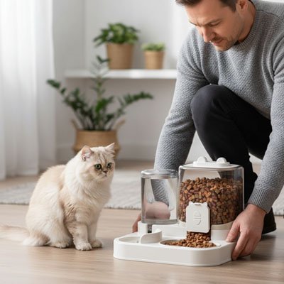 distributeur-de-croquettes-pour-chat-avec-réservoir-d-eau