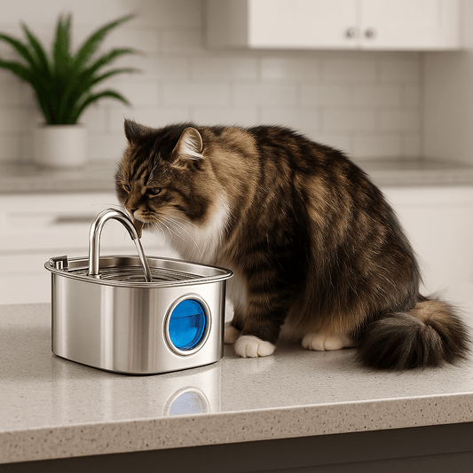 fontaine-a-eau-pour-chat-inox-inoxydable-économique-hydrocat