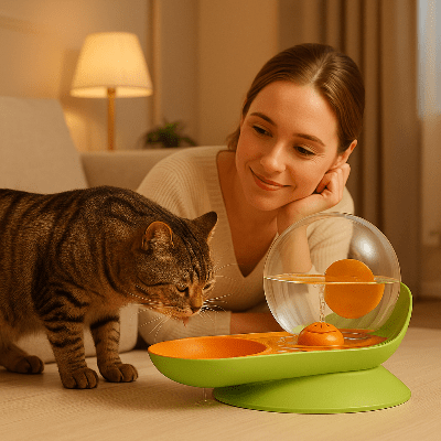fontaine-a-eau-chat-optimale-escargot