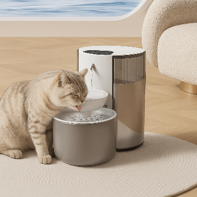 fontaine-a-eau-chat-blanche-vitalizen