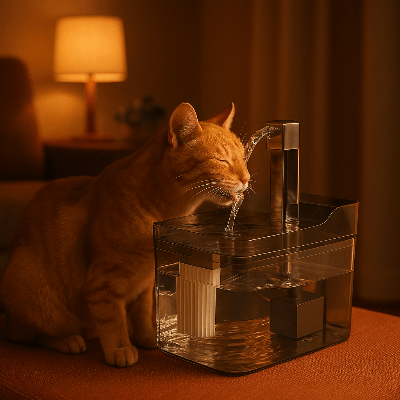 fontaine-a-eau-pour-chat-silencieuse-purachat