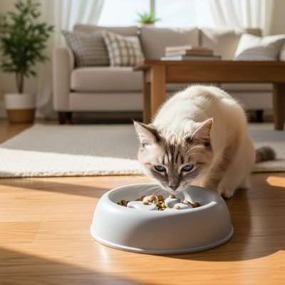 Gamelle anti glouton Chat economique