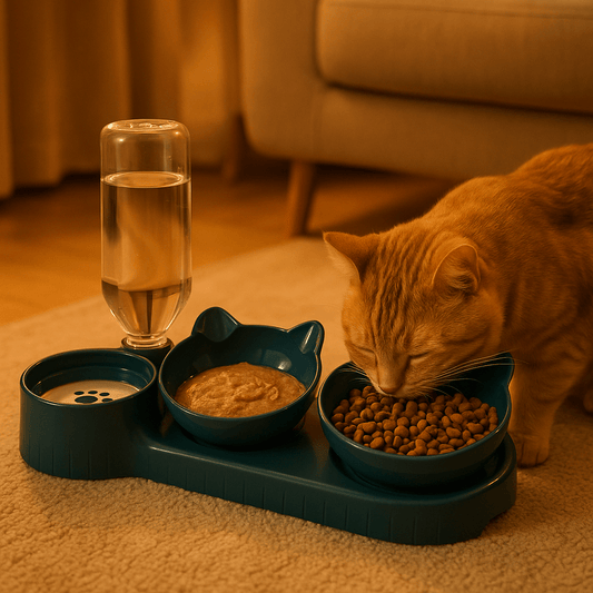 gamelle-chat-bleu-marine-miaou3en1