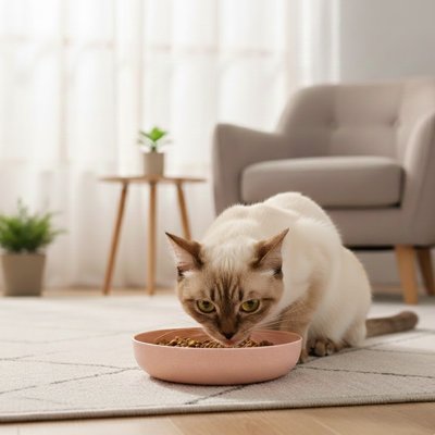gamelle-chat-ergonomique-classique-rose