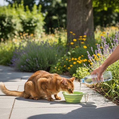 gamelle-chat-pliable-en-silicone-verte