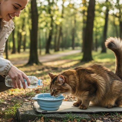 gamelle-chat-pliable-en-silicone-verte