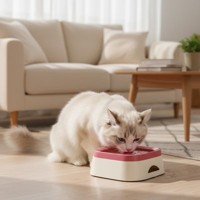 gamelle-chat-pour-eau-plastique sans BPA