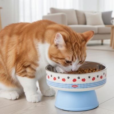 gamelle-chat-surélevée-ergonomique-anti-vomissement 