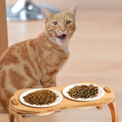 gamelle-chat-surélevée-bamboo-nekoh