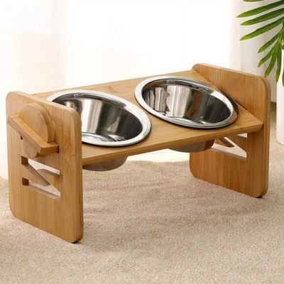 gamelle-chat-surélevée-support-ajustable