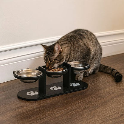 gamelle-chat-surélevée-triple-bol-en-inox
