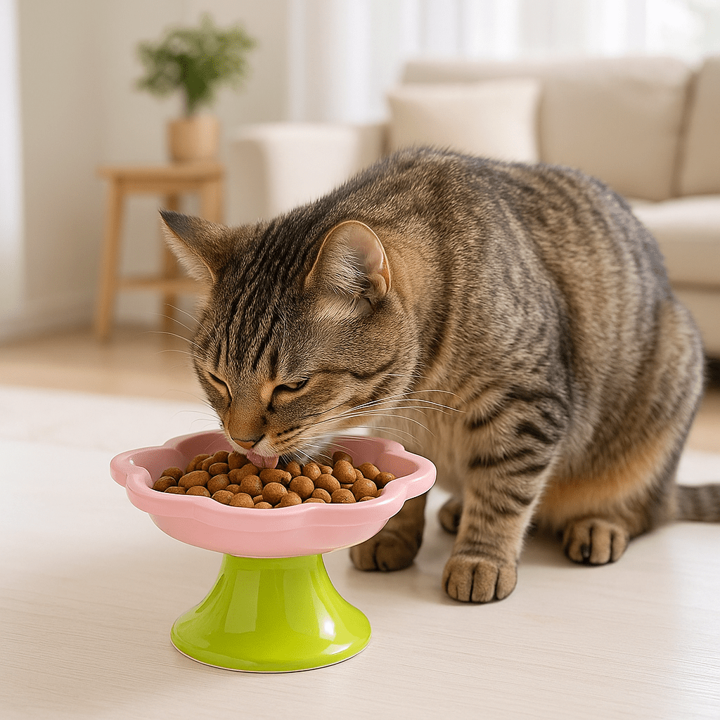 gamelle-pour-chat-rose-petalbol
