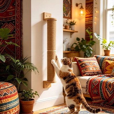 griffoir-chat-barre-en-bois-à-fixer-design