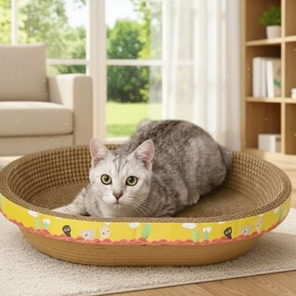 griffoir-en-carton-pour-chat-ovale-indispensable