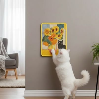 griffoir-pour-chat-tableau-mural-stylé