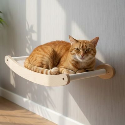 hamac-chat-en-bois-à-coller-au-mur-design