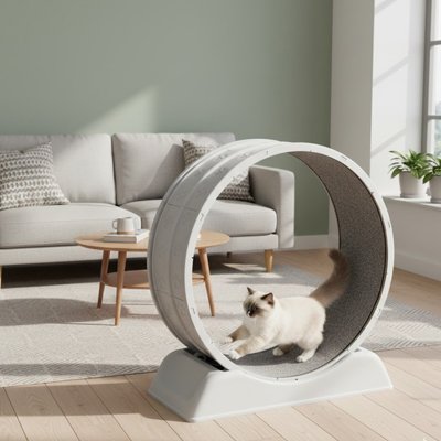 jeu-pour-chat-cercle-avec-griffoir-gris